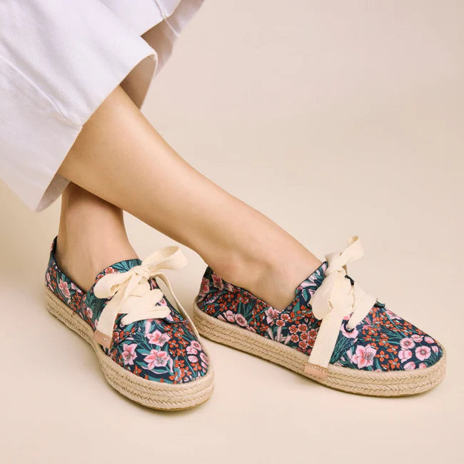 TOMS Carolina Lace Up Espadrille Shoes