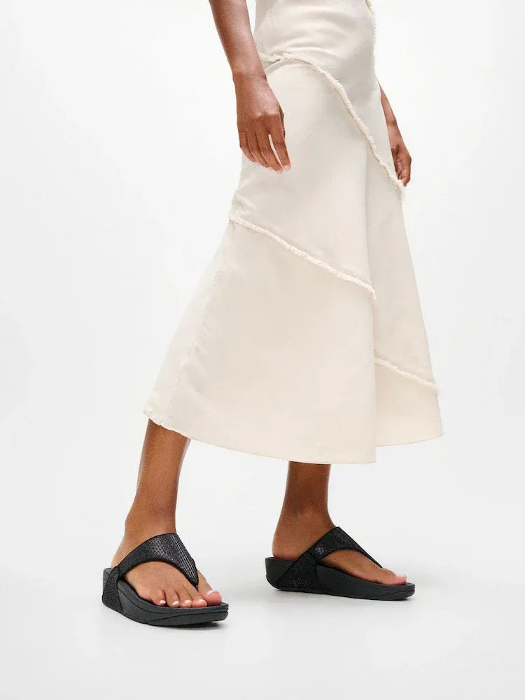 FitFlop LULU Shimmerglitz Toe-Post Sandal