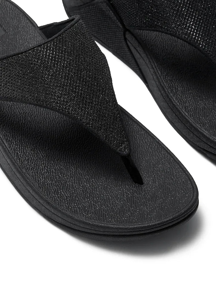 FitFlop LULU Shimmerglitz Toe-Post Sandal