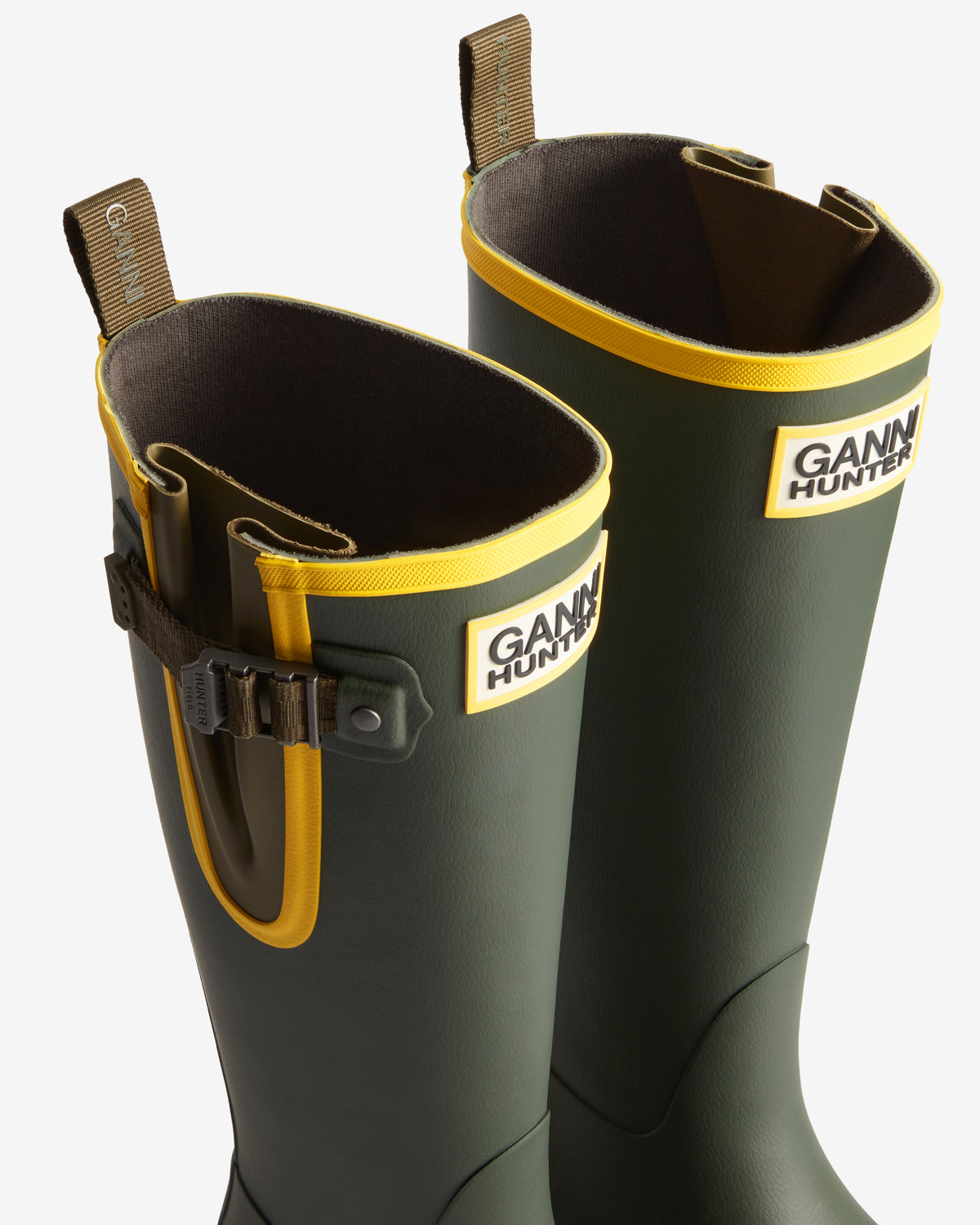 Hunter X GANNI Downpour Field Adjustable Tall Wellington Boots