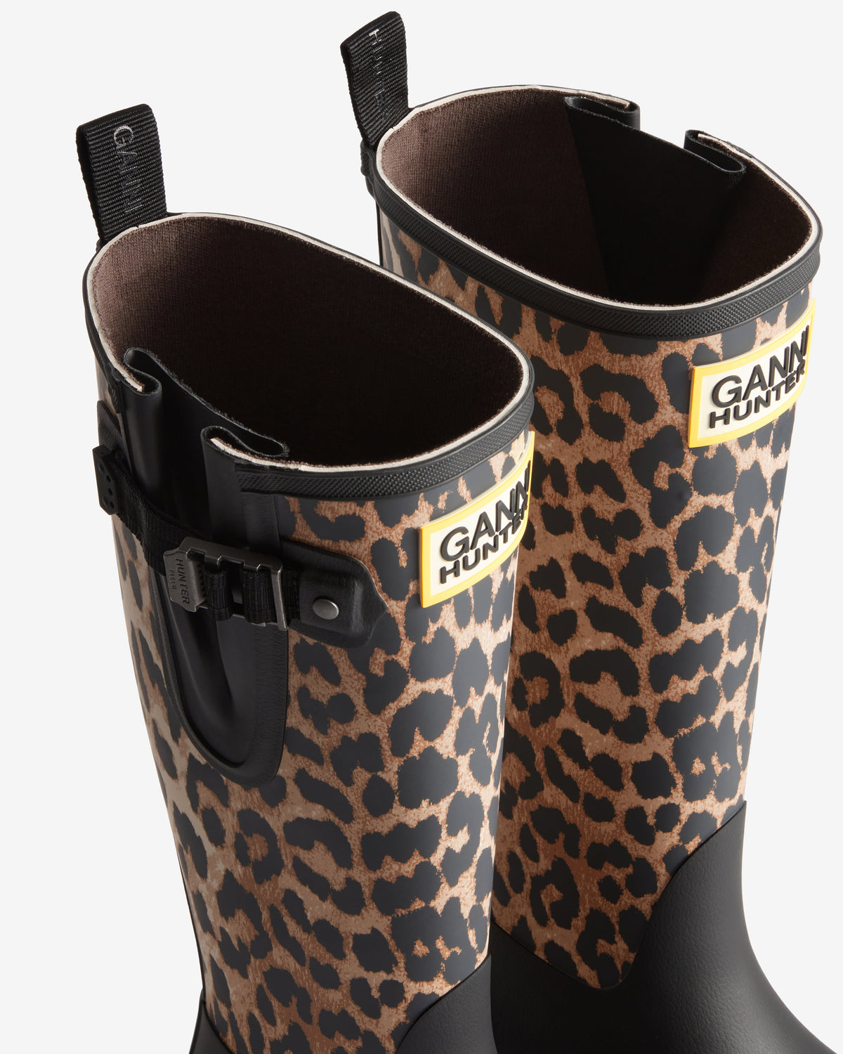 Hunter X GANNI Downpour Field Adjustable Tall Wellington Boots