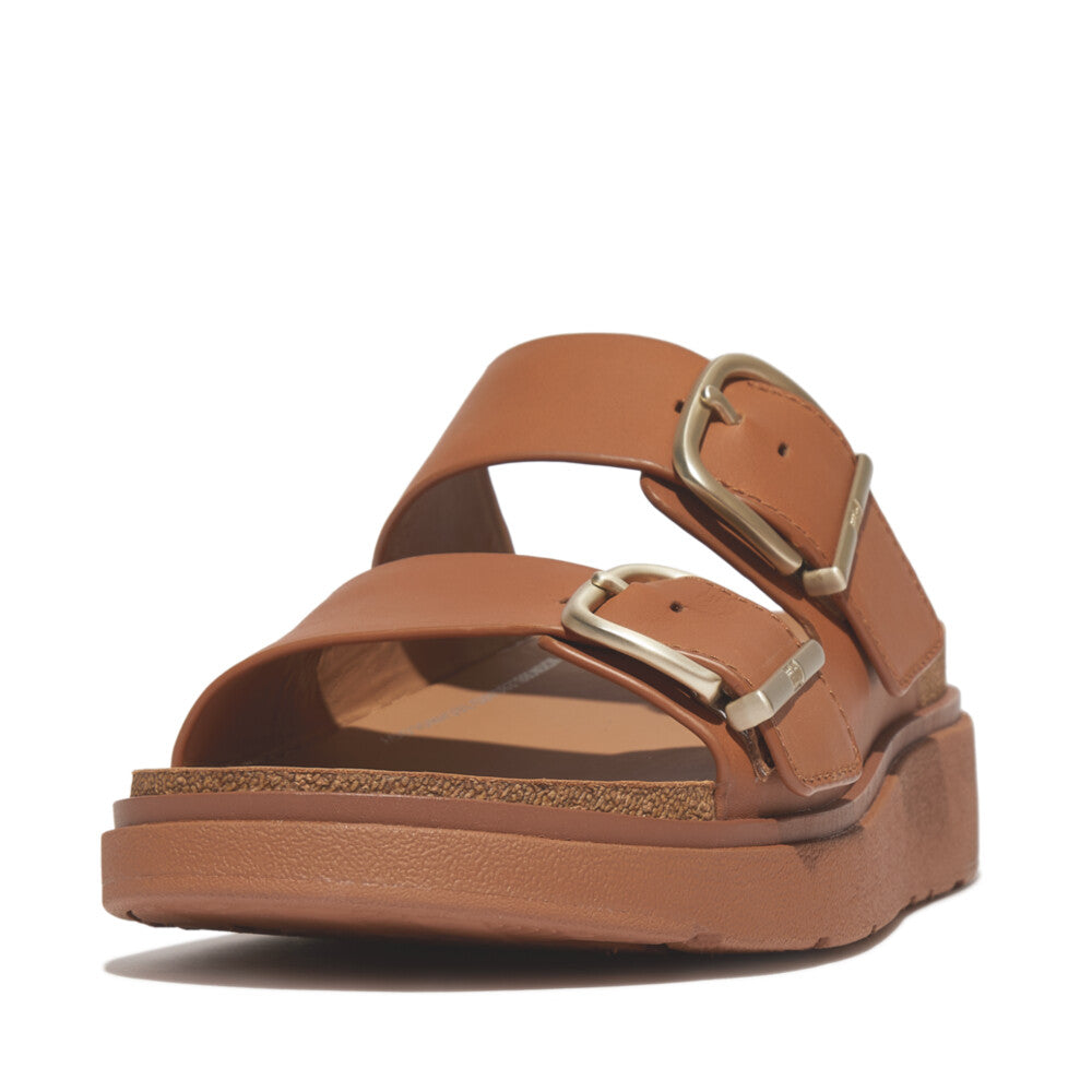 FitFlop FitFlop Gen-FF Buckle Two-Bar Leather Slides    