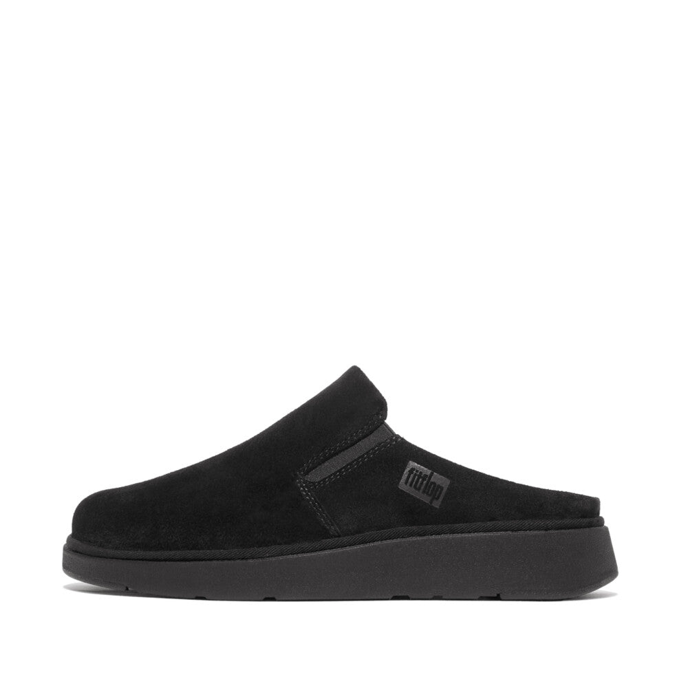 FitFlop FitFlop Gen-FF Elasticated Suede Mules  Black 3 