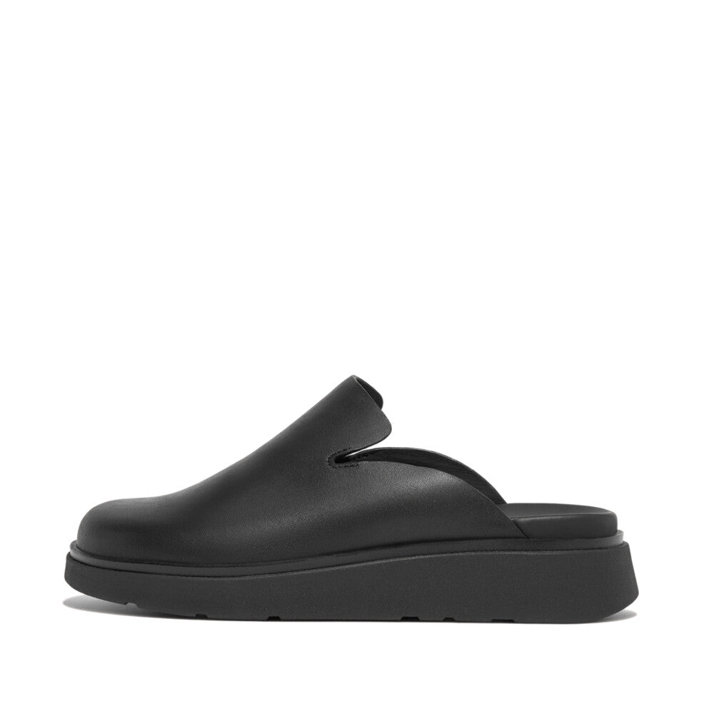 Leather Mules GEN-FF Microwobbleboard All Black 4