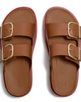 FitFlop FitFlop GEN-FF Max Buckle Leather/Cork Two-Bar Slides SANDAL