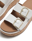 FitFlop FitFlop GEN-FF Max Buckle Leather/Cork Two-Bar Slides SANDAL