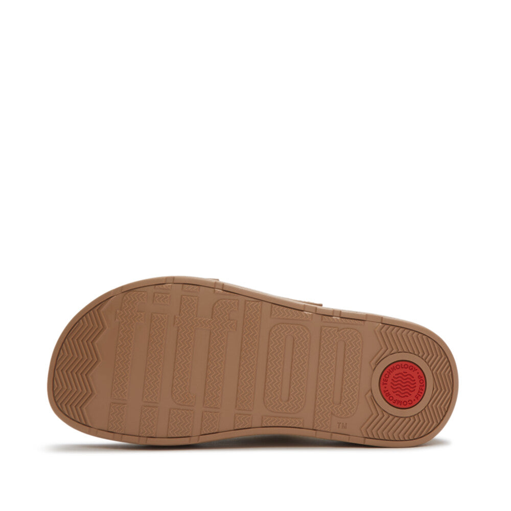 Trenton FitFlop GEN-FF Max Buckle Stripe-Webbing Two-Bar Slides Microwobbleboard