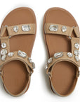 Trenton FitFlop GEN-FF Max Ultra-Jewel Leather Back-Strap Sandals Microwobbleboard