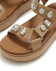 Trenton FitFlop GEN-FF Max Ultra-Jewel Leather Back-Strap Sandals Microwobbleboard