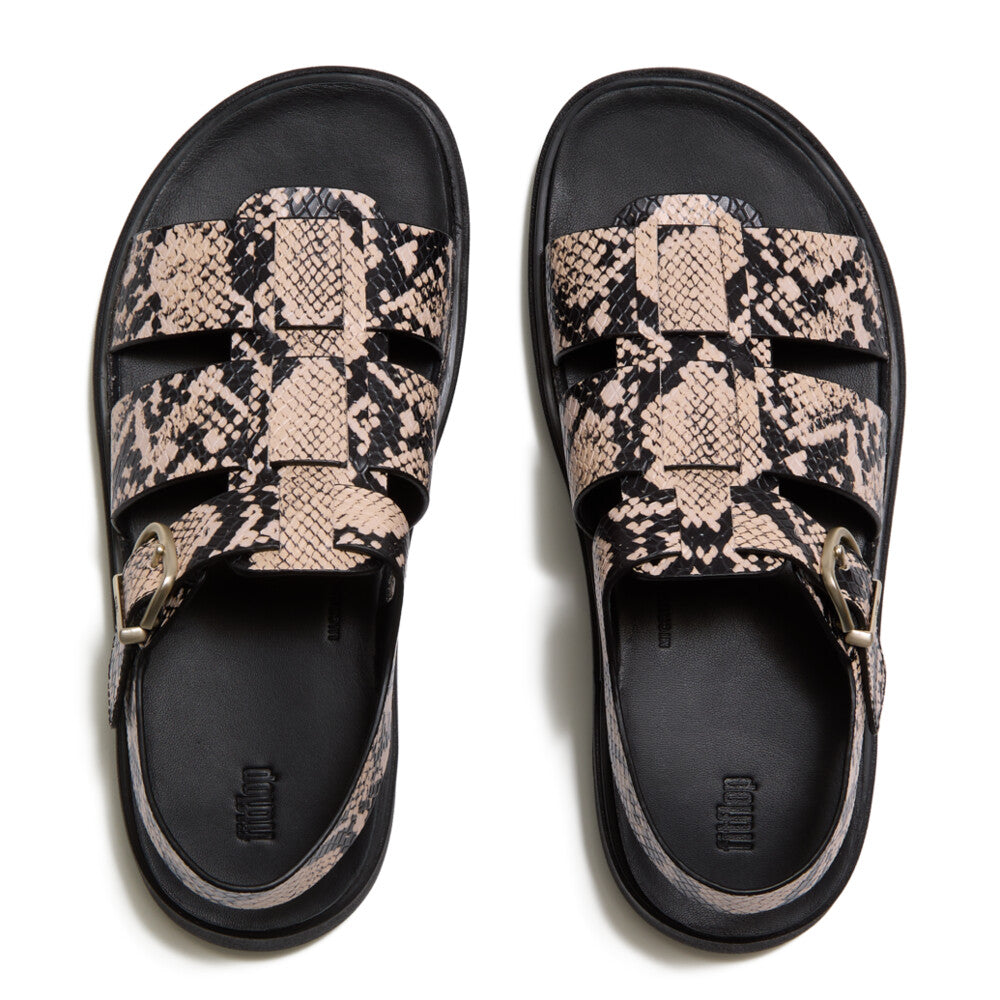 Trenton FitFlop Gen-FF Snake Fisherman Sandals Microwobbleboard