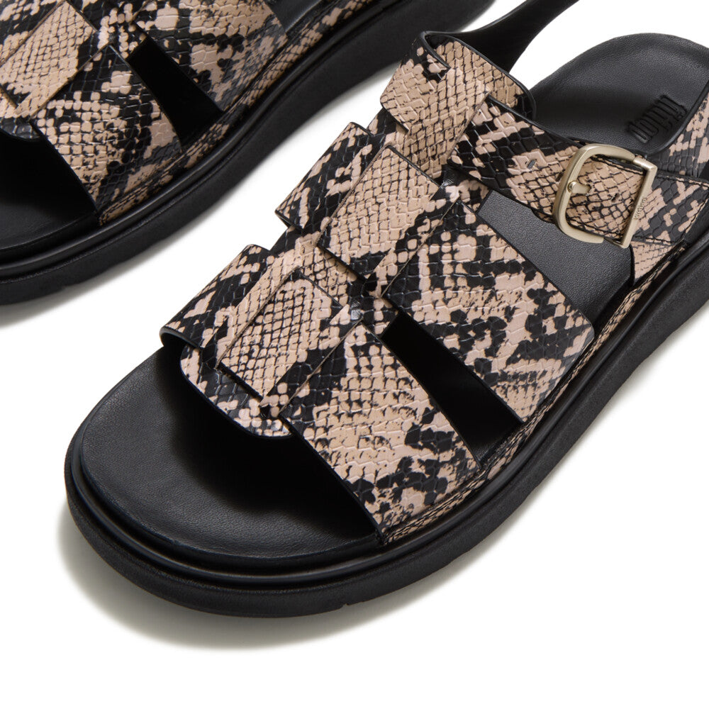 Trenton FitFlop Gen-FF Snake Fisherman Sandals Microwobbleboard
