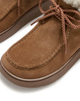 FitFlop Gen-FF Suede Shearling Lace Up Boots
