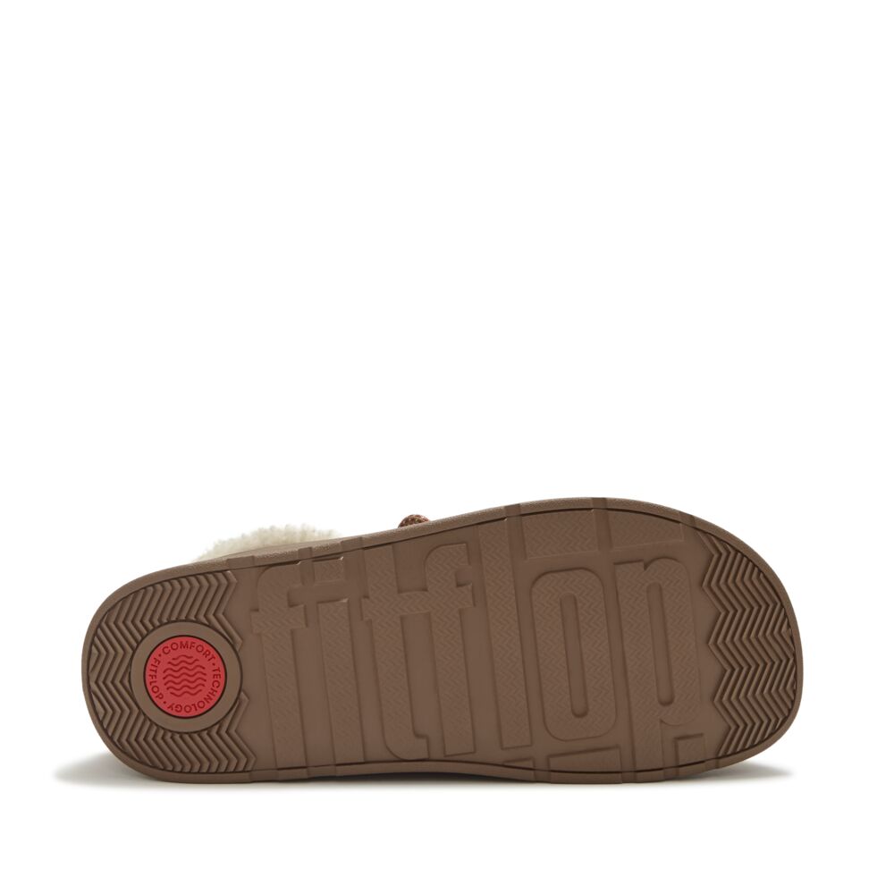 FitFlop Gen-FF Suede Shearling Lace Up Boots