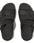 FitFlop Gogh Mens Two-Bar Leather Slides