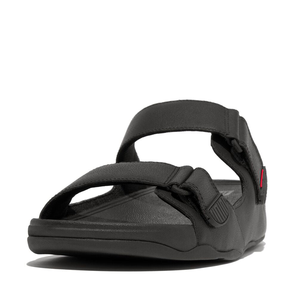 FitFlop Gogh Mens Two-Bar Leather Slides