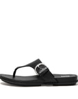 FitFlop FitFlop GRACIE Buckle Leather Toe-Post Sandals  Black 3 