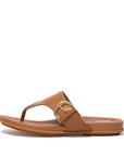 FitFlop FitFlop GRACIE Buckle Leather Toe-Post Sandals  Tan 4 