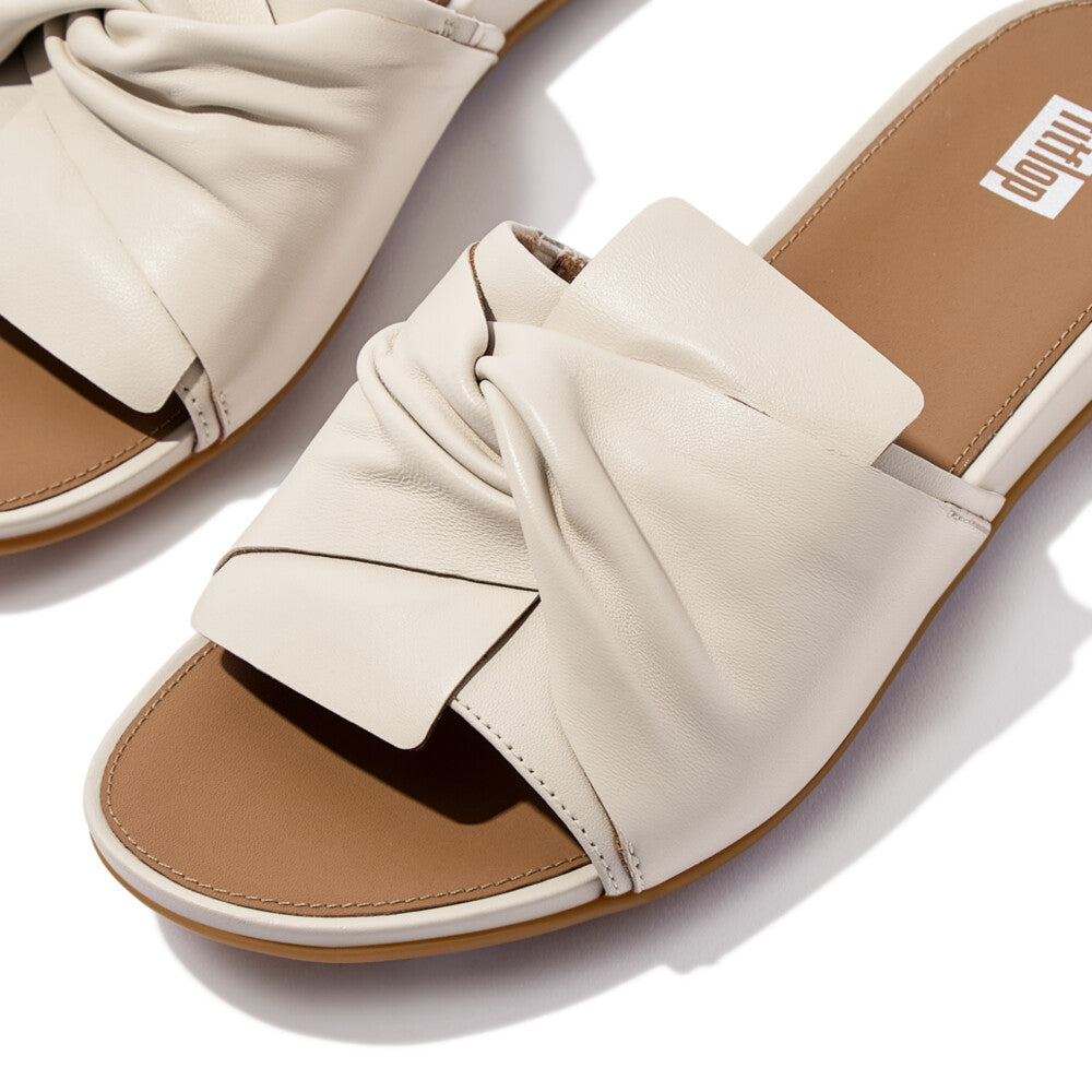 FitFlop Gracie Soft Twist Leather Slide Sandal