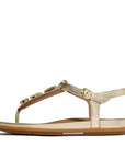 FitFlop FitFlop GRACIE Ultra-Jewel Leather T-Bar Sandals Dynamicush Platino UK3
