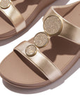 FitFlop FitFlop Halo Bead-Circle Metallic H-Bar Slides Sandal