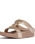 FitFlop FitFlop Halo Bead-Circle Metallic H-Bar Slides Sandal