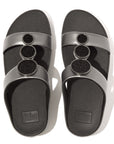 FitFlop FitFlop Halo Bead-Circle Metallic H-Bar Slides Sandal