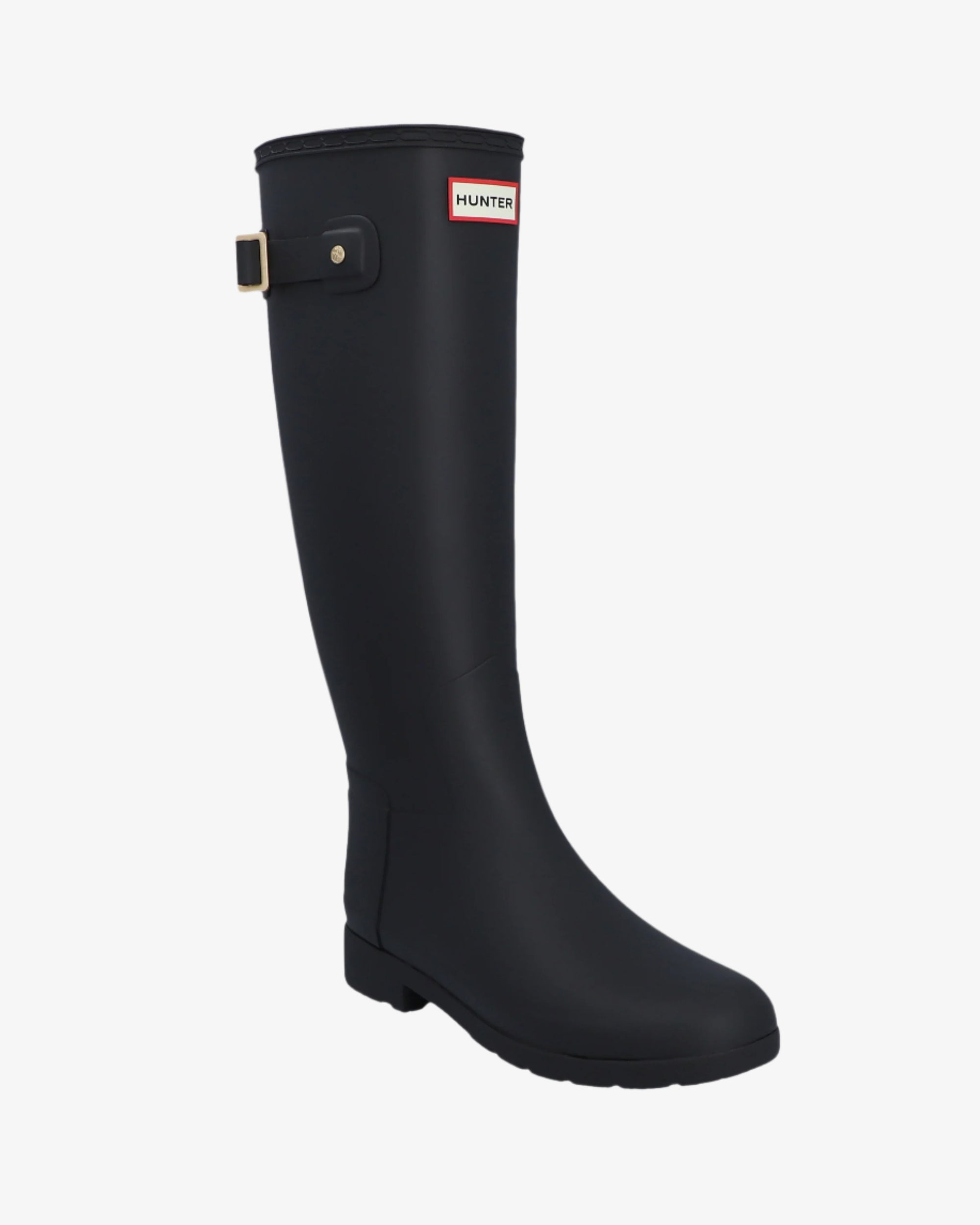 Hunter Women's Refined Gold Trim Slim Fit Tall Wellington Boots Boot