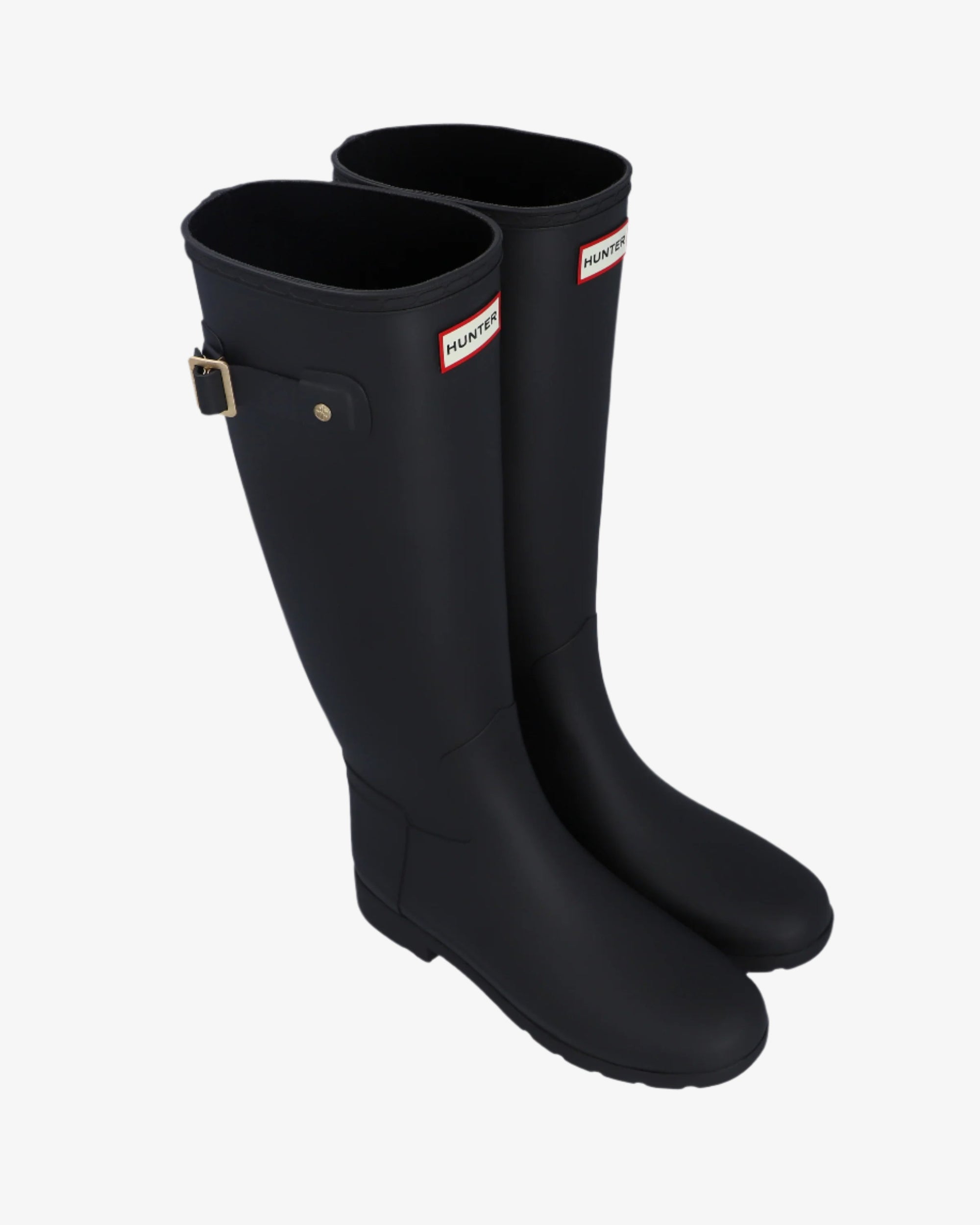 Hunter Women's Refined Gold Trim Slim Fit Tall Wellington Boots Boot