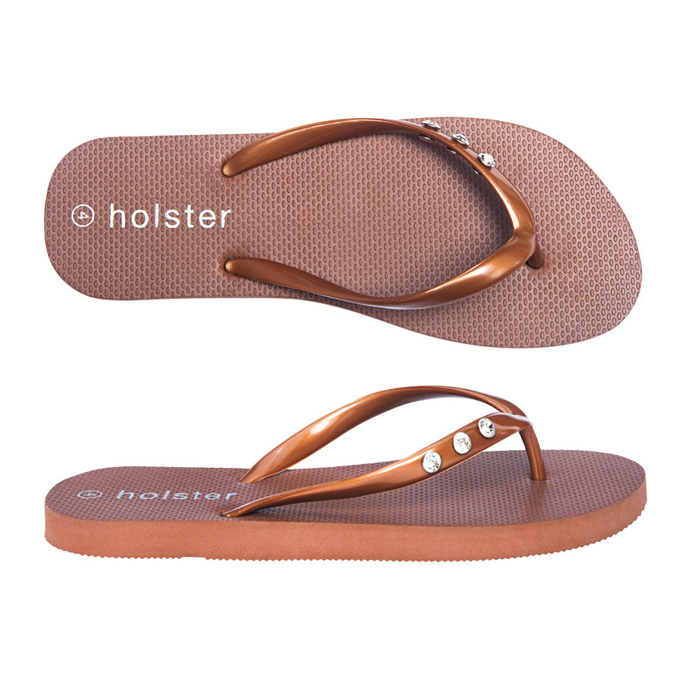 Holster Fashion South Africa Holster Holiday Flip Flops Bronze UK3