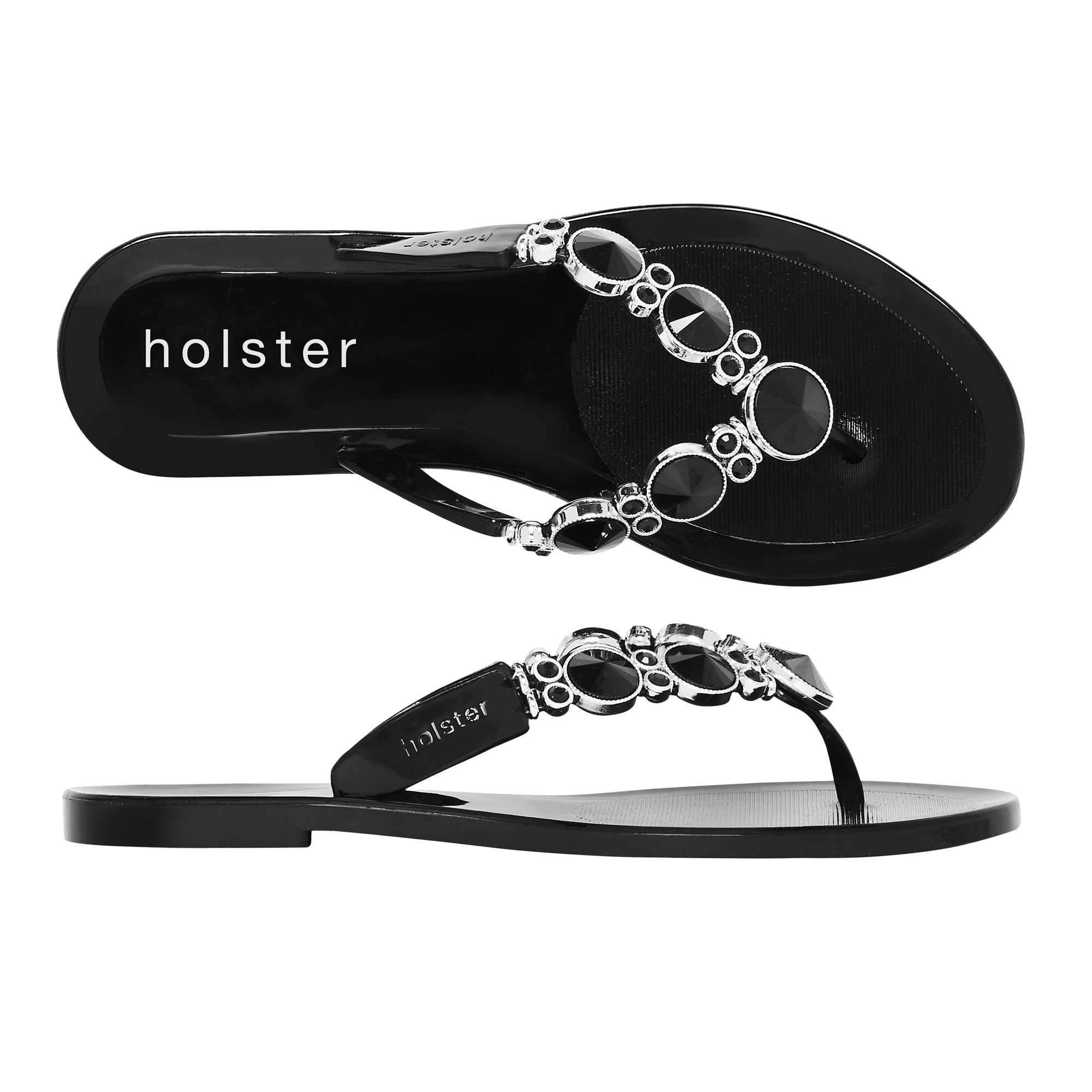 Holster Fashion South Africa Holster Embellish Sandal Black UK3