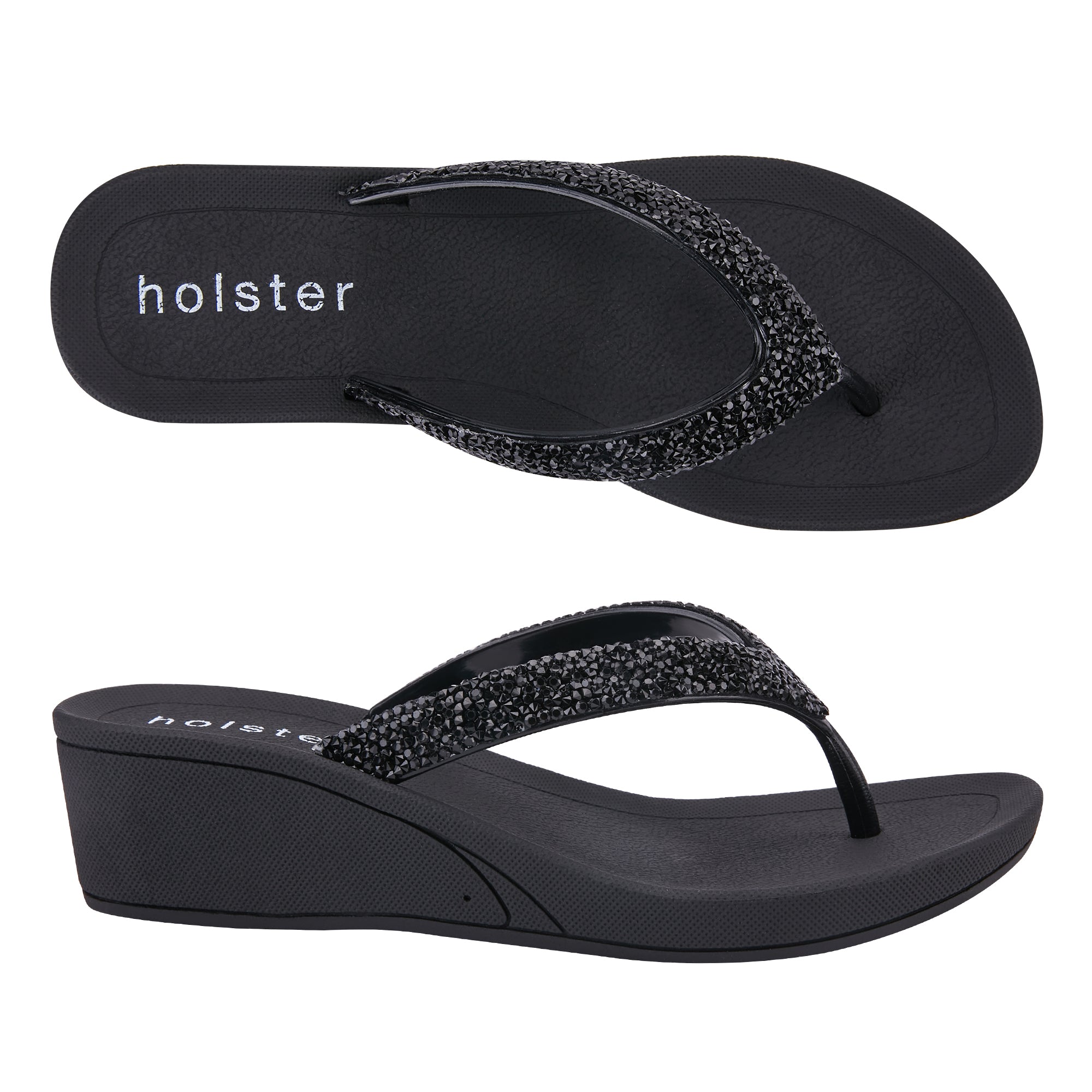 Holster Fashion South Africa Holster Alora Wedge Sandal Black UK3