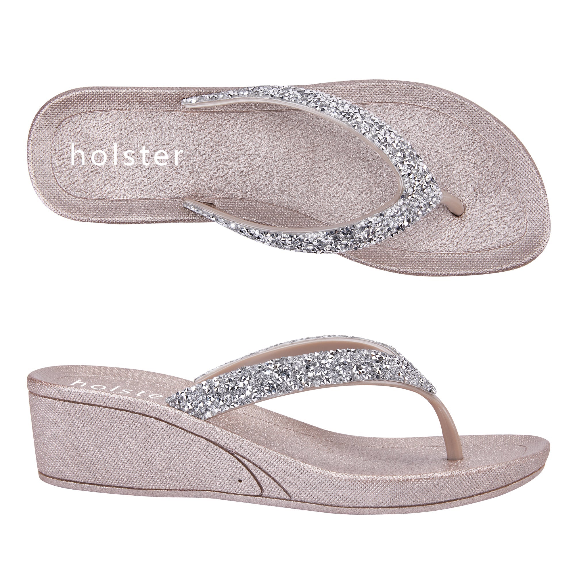 Holster Fashion South Africa Holster Alora Wedge Sandal Champagne UK3