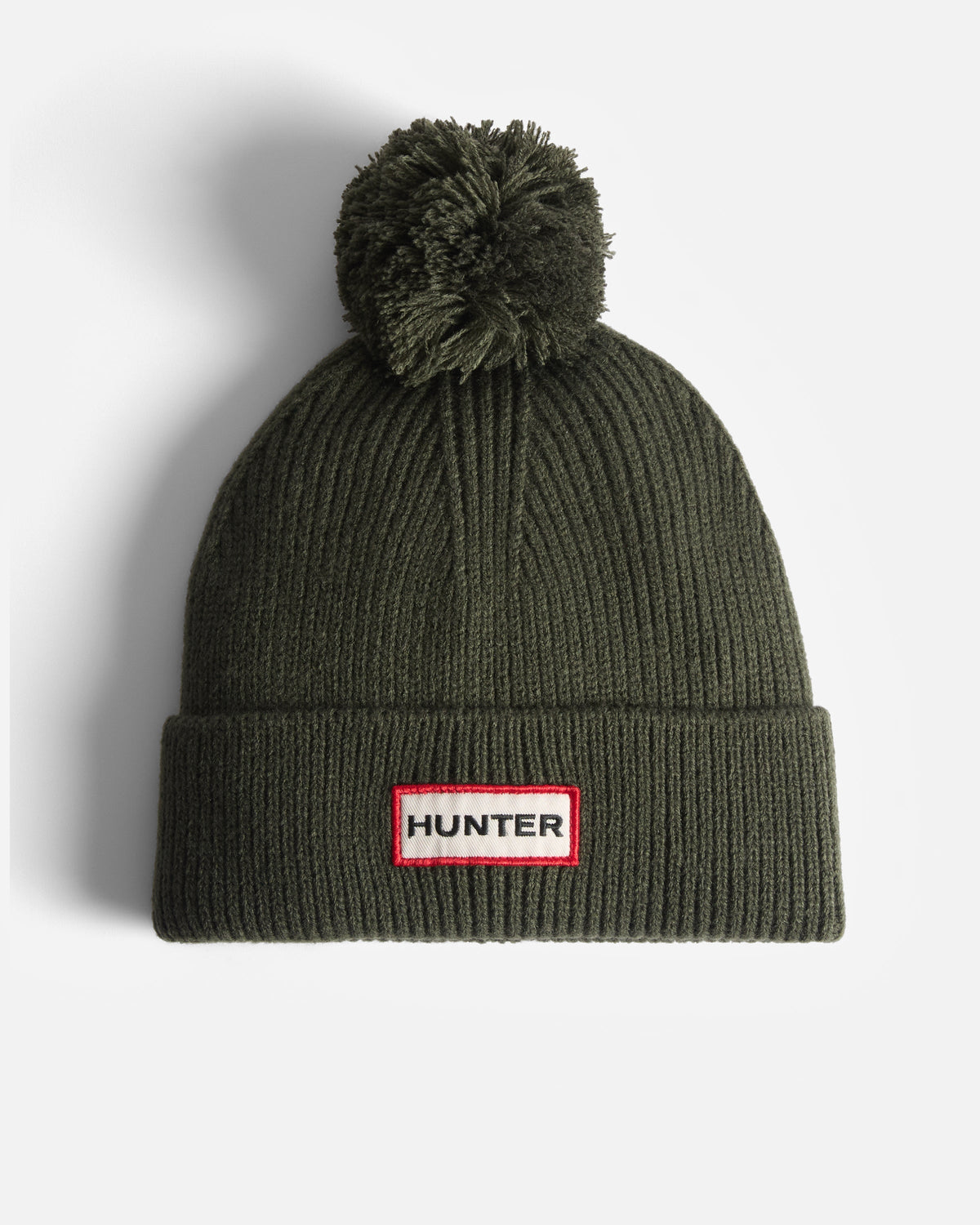 Hunter Hunter Brenig Ribbed Pom Beanie Cap Kambaba One Size
