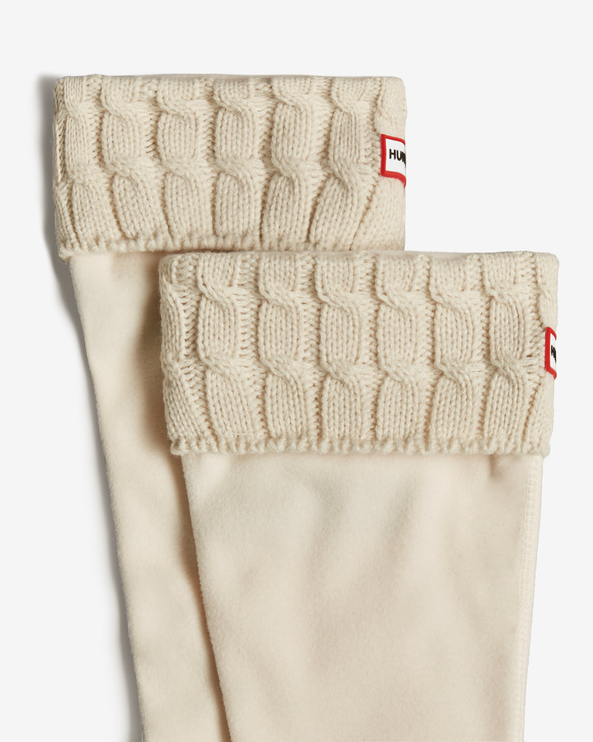 Hunter Recycled 6 Stitch Cable Cuff Tall Boot Socks