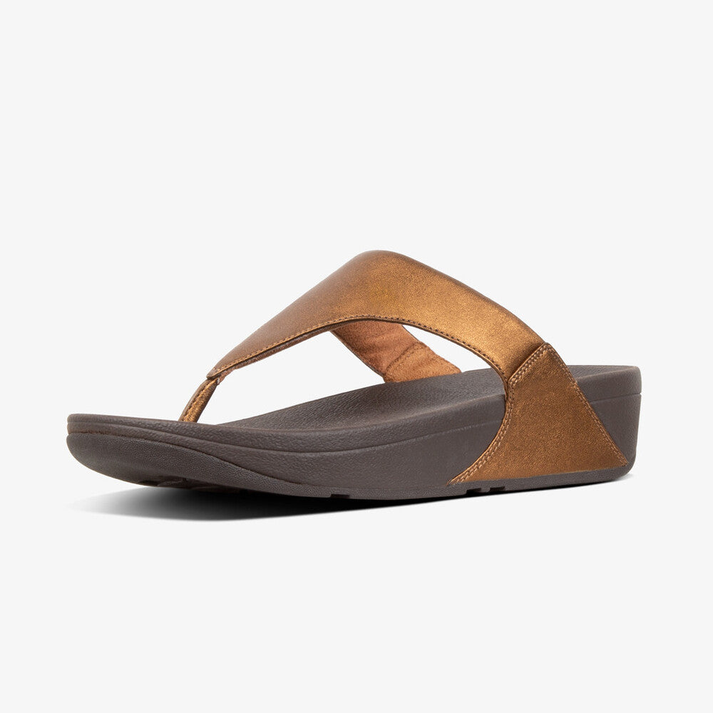 Lulu Leather Toe-Post Sandals