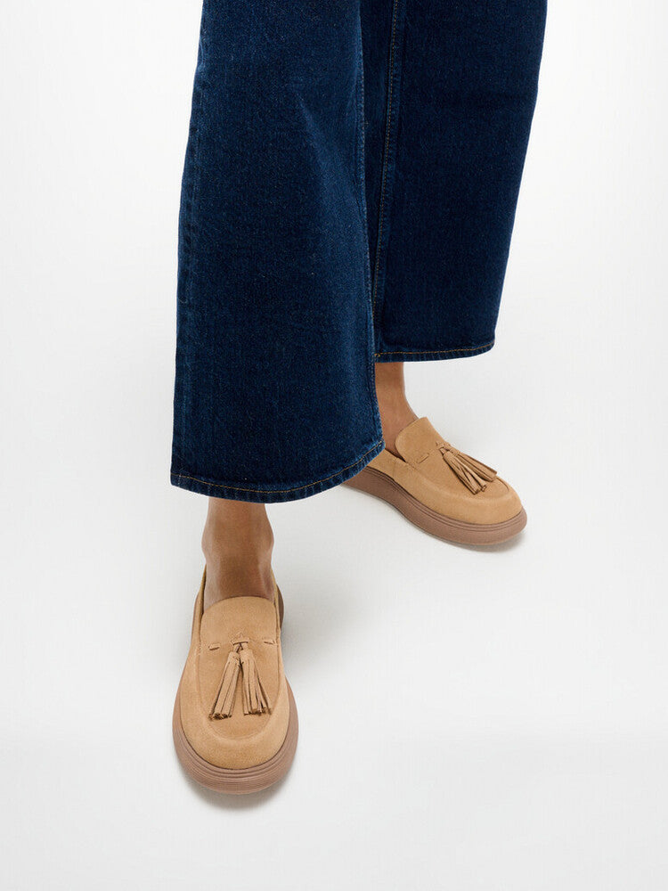 FitFlop iQ-COMFF Tassel Suede Loafers Slip on
