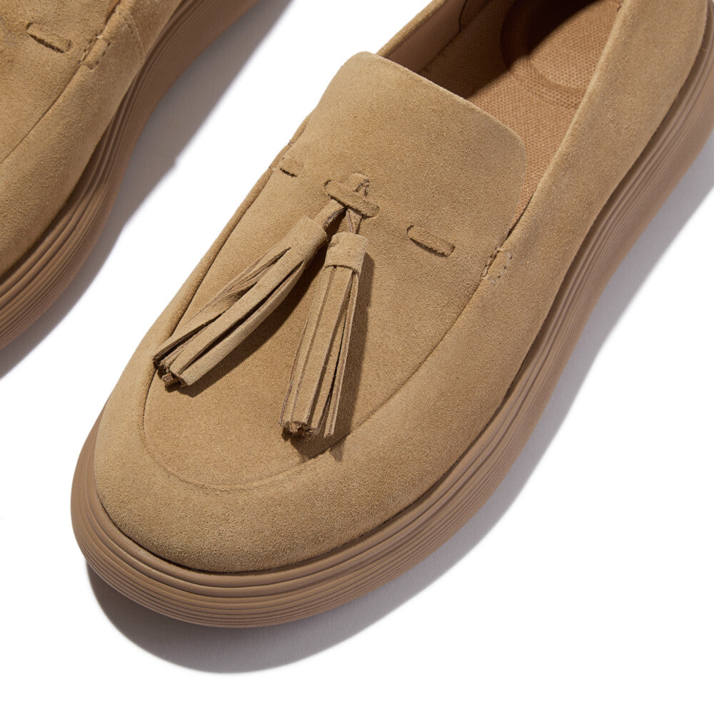 FitFlop iQ-COMFF Tassel Suede Loafers Slip on
