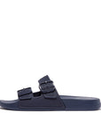 FitFlop FitFlop IQUSHION Two-Bar Buckle Slides  Midnight Navy 3 