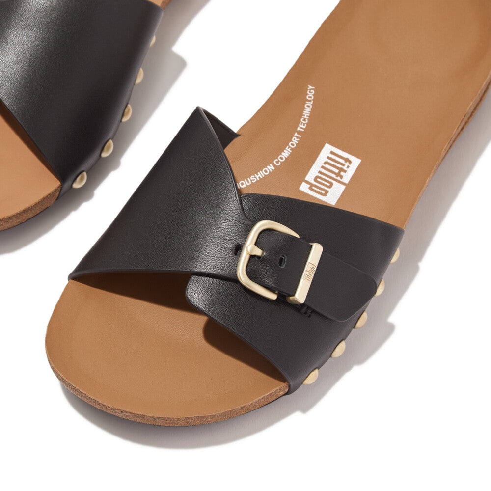 Adjustable Buckle Leather Sliders IQUSHION iQushion