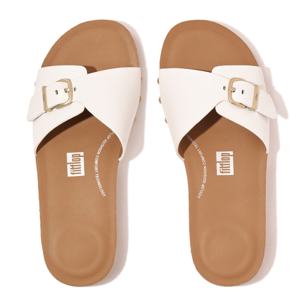 Adjustable Buckle Leather Sliders IQUSHION iQushion