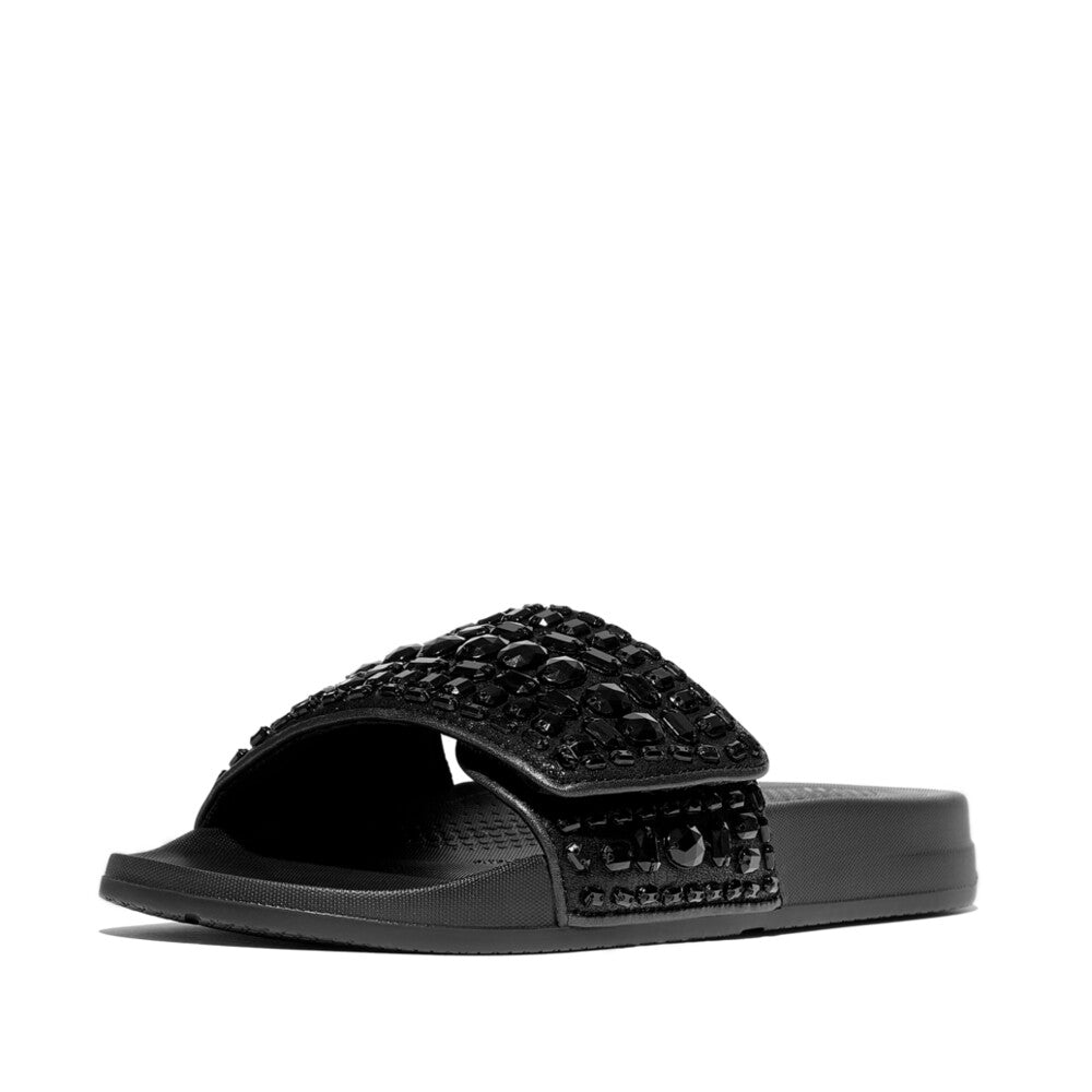 FitFlop IQUSHION Adjustable Multi-Crystal Sliders Slide