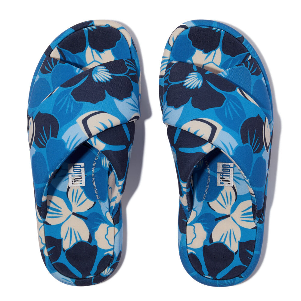 D-Luxe Padded Flowerz Cross Slides IQUSHION iQushion