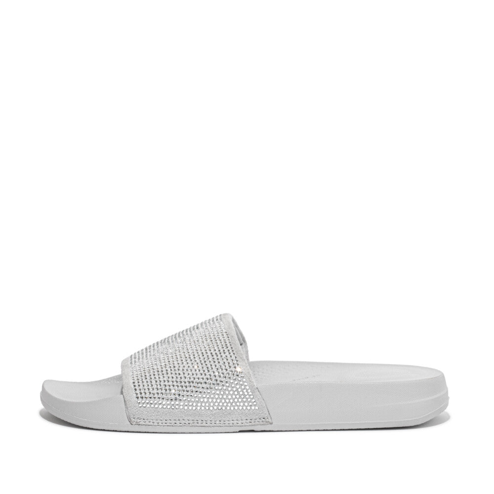 FitFlop FitFlop IQUSHION Embellished Slides  Soft Grey 3 