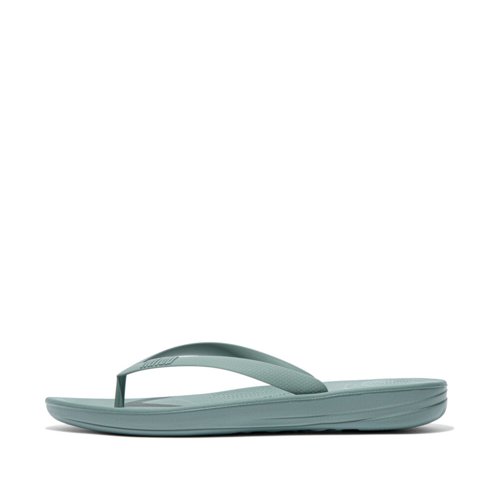 Mens Ergonomic Flip-Flops IQUSHION iQushion Grey Stone 7