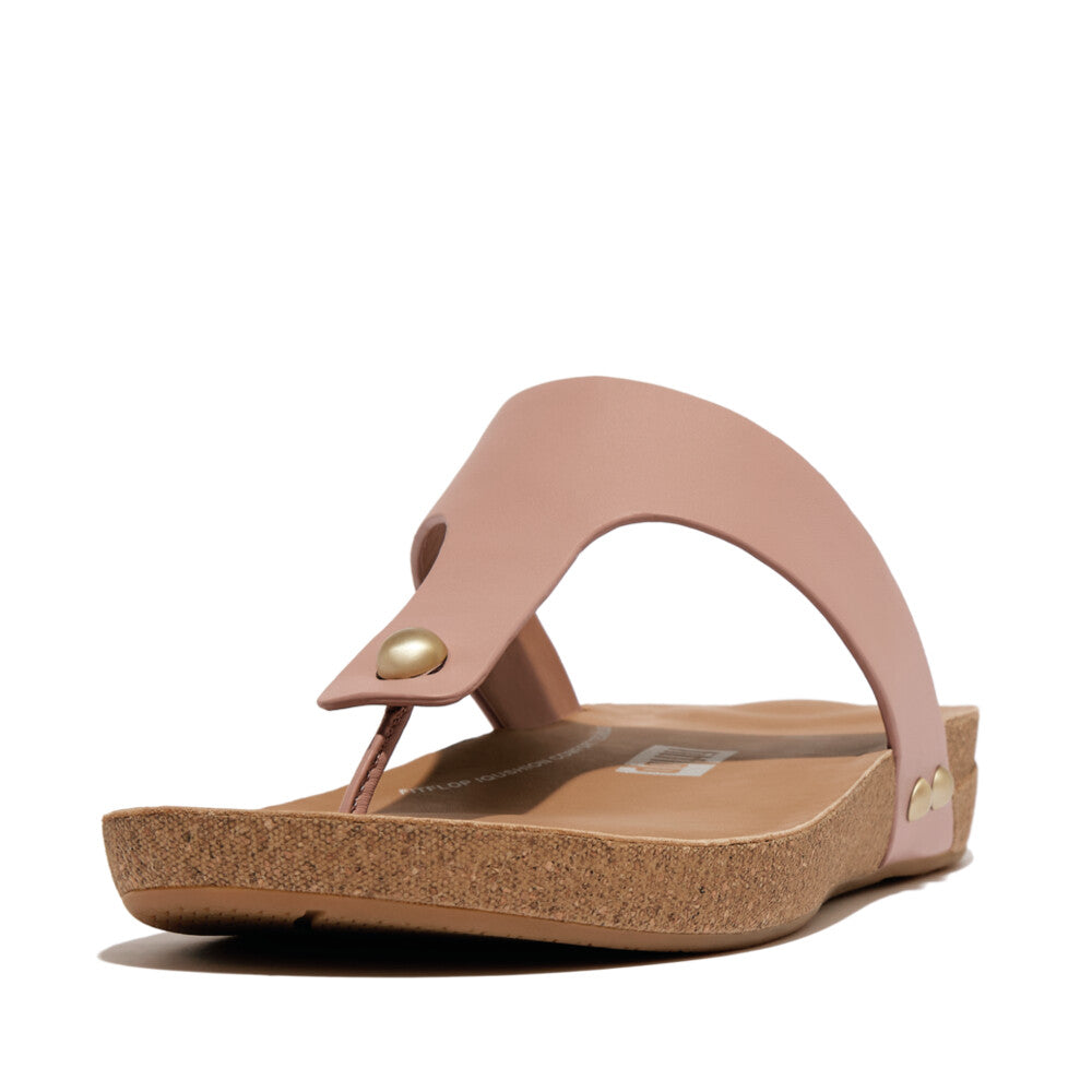Leather Toe-Post Sandals IQUSHION iQushion