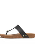 FitFlop FitFlop IQushion Leather Toe-Post Sandals Sandal Black 4 