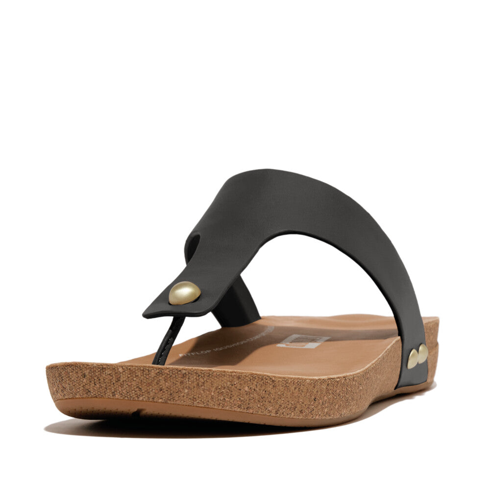 Leather Toe-Post Sandals IQUSHION iQushion