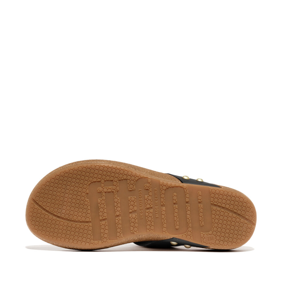 Leather Toe-Post Sandals IQUSHION iQushion