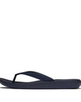 FitFlop FitFlop IQUSHION Mens Textured-Strap Flip-Flops iQushion Midnight Navy UK7