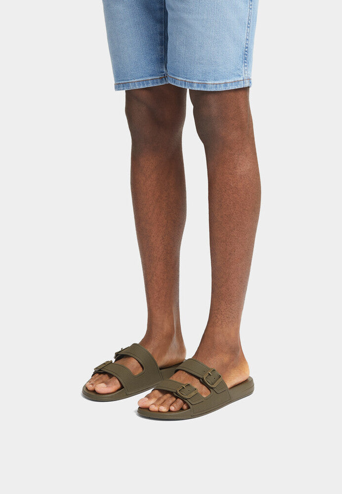 Mens Two-Bar Buckle Slides IQUSHION iQushion